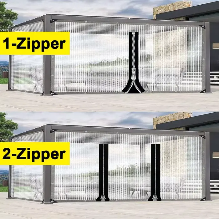 Bâche imperméable extérieure de 0.33MM avec la fermeture éclair