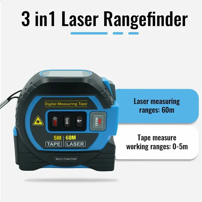 Ruban à mesurer Laser 3 en 1