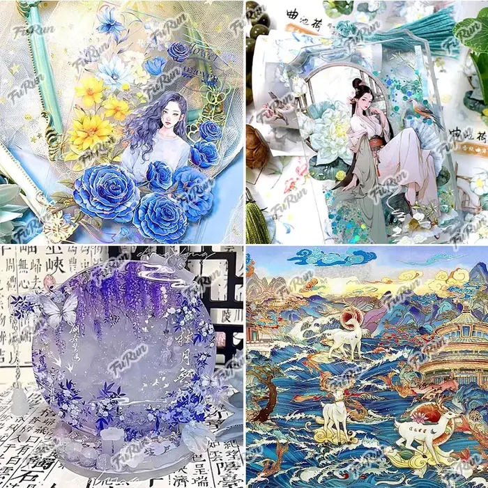 Nouveau ruban Washi fleur PET