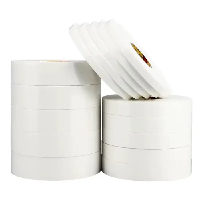 Rubans adhésifs en mousse Double face en éponge blanche, pour montage du tampon de fixation, collant