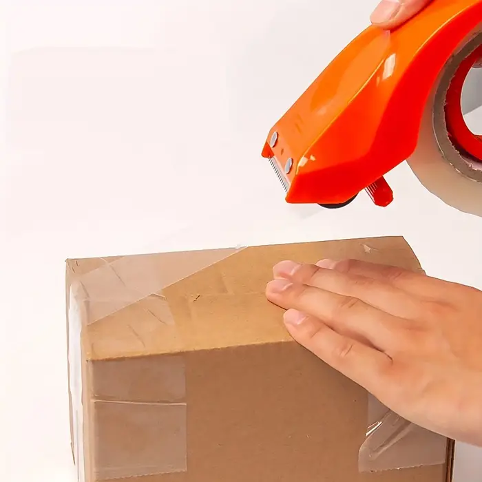 Distributeur de ruban adhésif portable avec deux rouleaux de ruban