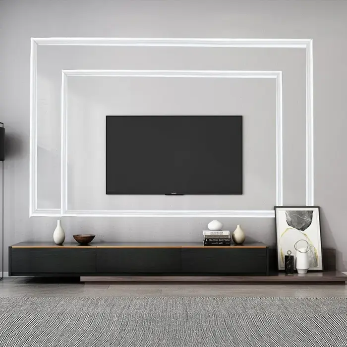 1 rouleau de bande décorative élégante en PVC auto-adhésive – Flexible et pliable