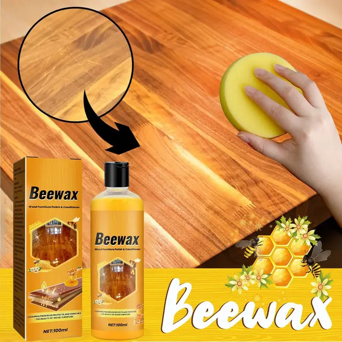 Cire d'abeille 100 ml pour l'entretien du bois massif
