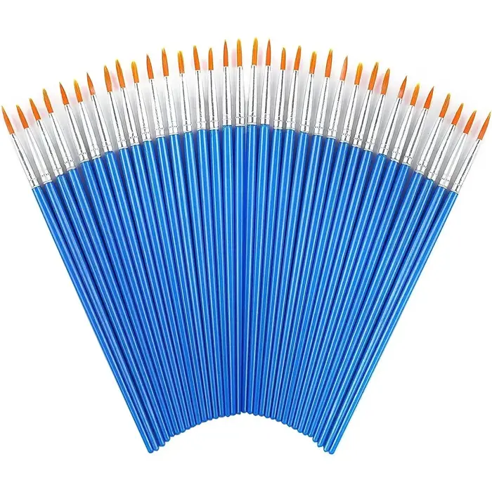Ensemble de 50 pinceaux de peinture