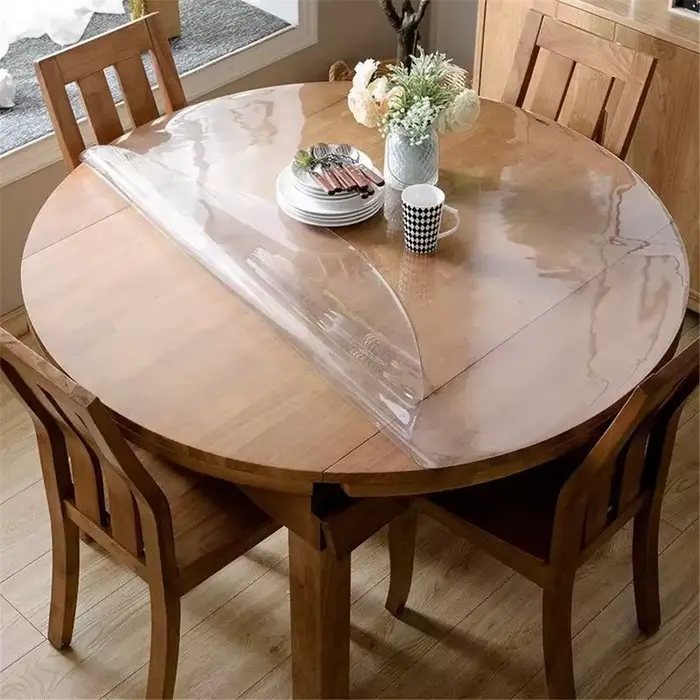 Nappe de Table ronde transparente de 1.0mm