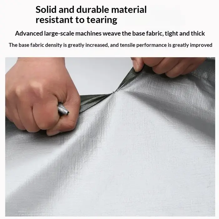 Bâche en toile imperméable double couche épaissie, protection solaire anti-UV pour jardin, abri de jardin, toit de voiture