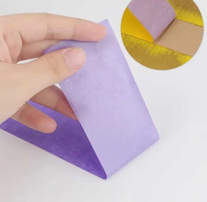 20/50M 1 rouleau de rubans de masquage violet 12mm-30mm papier adhésif déchirable à la main pour voiture beauté