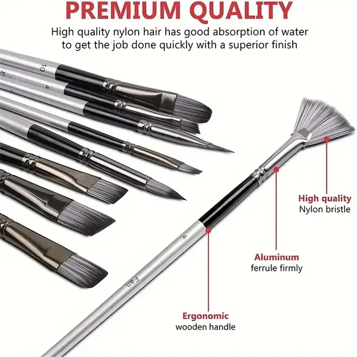 Ensemble de pinceaux professionnels pour artistes