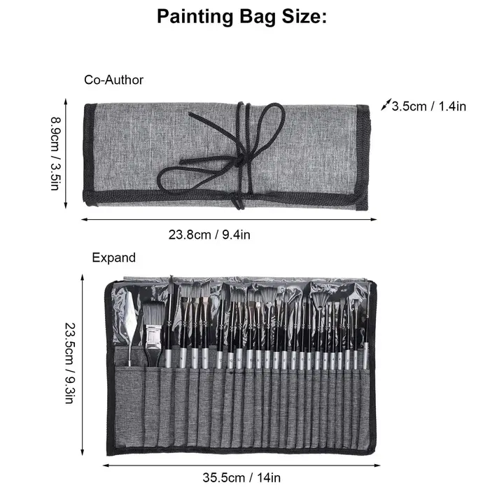 Ensemble de pinceaux professionnels pour artistes