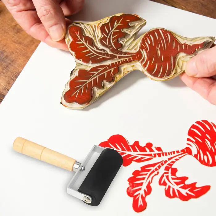 Rouleaux de Brayer en caoutchouc avec 3 tailles pour l'artisanat
