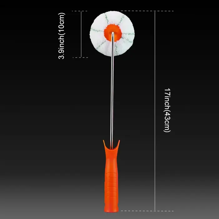 1 rouleau applicateur en forme de citrouille pour 2 peintures; Outils professionnels pour les coins intérieurs;