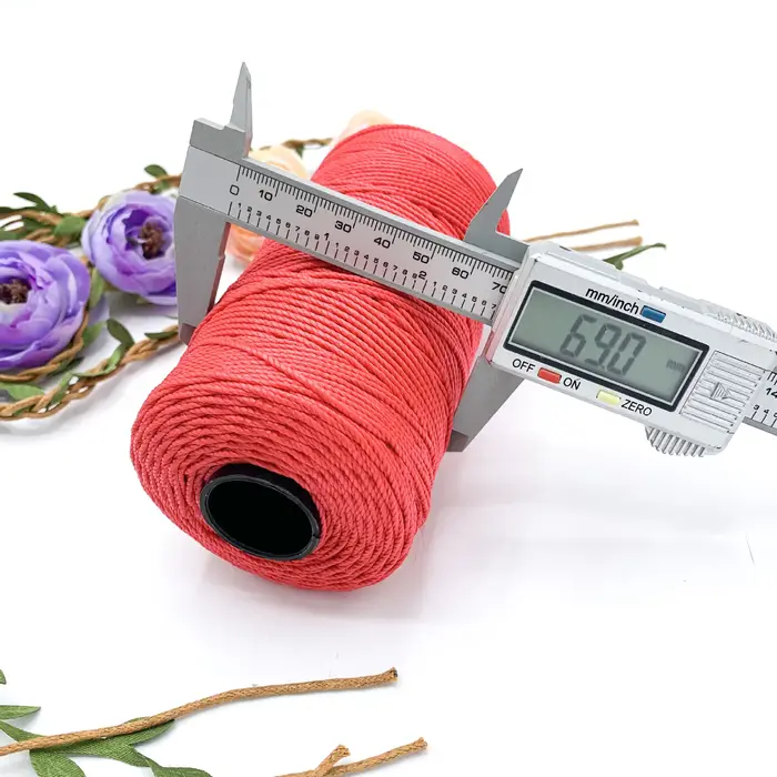 120 g/rouleau 1.5mm corde en Polyester cordon en polypropylène macramé tricot tissage feuille de plastique Crochet fil