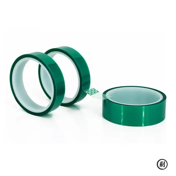Ruban de masquage en polyester vert haute température
