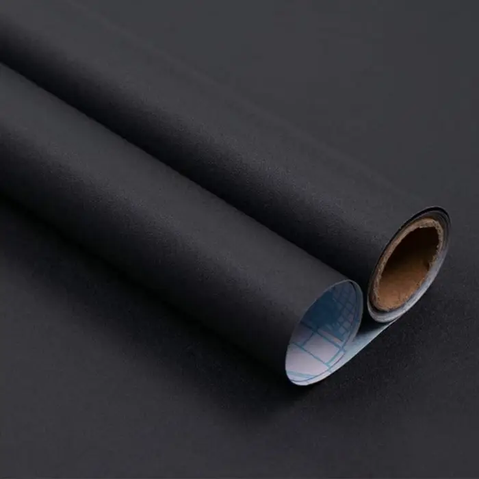 Papier peint mat noir imperméable en vinyle