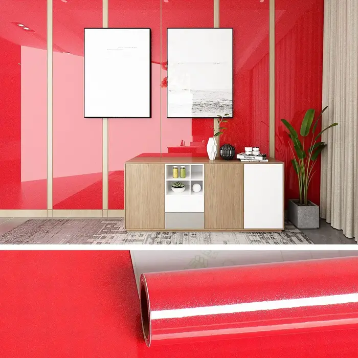 Film décoratif blanc nacré DIY en PVC