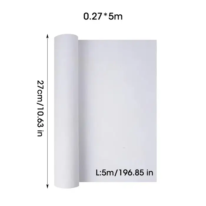 Rouleau de toile de coton 5 m/rouleau, blanc blanc spécialisé adapté à la peinture à l'huile, Pigmen