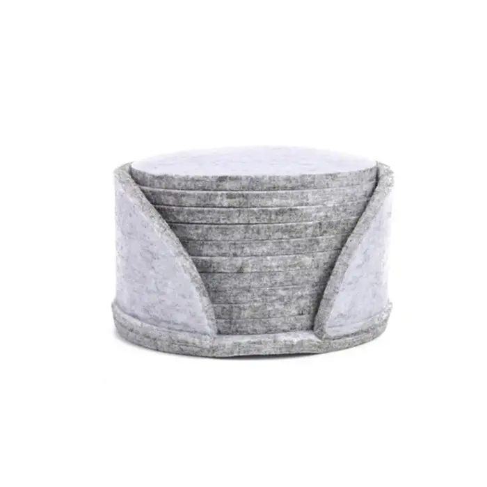 Dessous de verre rond en feutre, protecteur de table à manger, tampon, degré de chaleur, polymères d