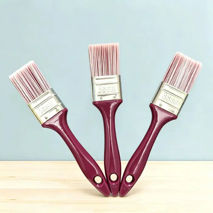 Lot de 3 pinceaux à bords coudés de 1