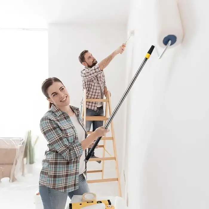 Perche d'extension multifonctionnelle à roulettes