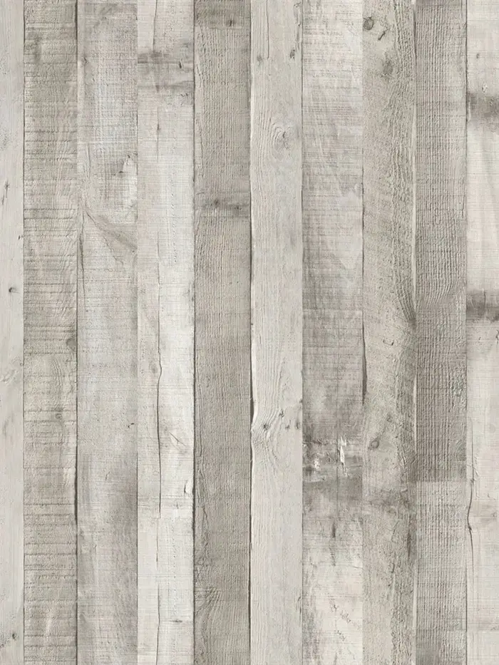 Papier Peint Auto-Adhésif Marron en Vinyle Détachable, Rouleau de Papier Peint à Motif de Bois Rétro