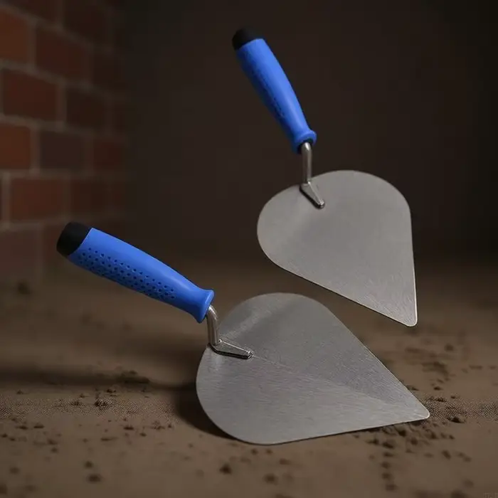 Truelle plâtrage béton en acier carbone, outil finition, truelle plate pour les tâches réparation cl