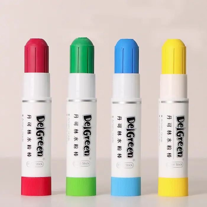 Lot de 12/24 couleurs de gouaches solides douces