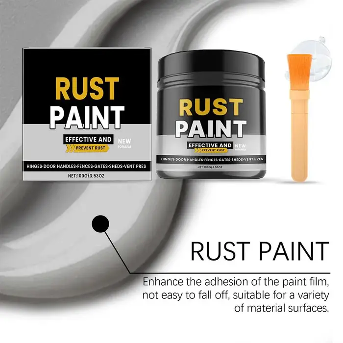 Peinture grise antirouille 100g