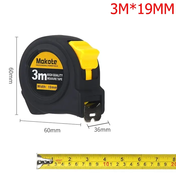 Ruban à mesurer 3M 5M 7.5M 10M précis clair métrique et pouce rétractable acier épaissi ménage mesure outils de travail du bois