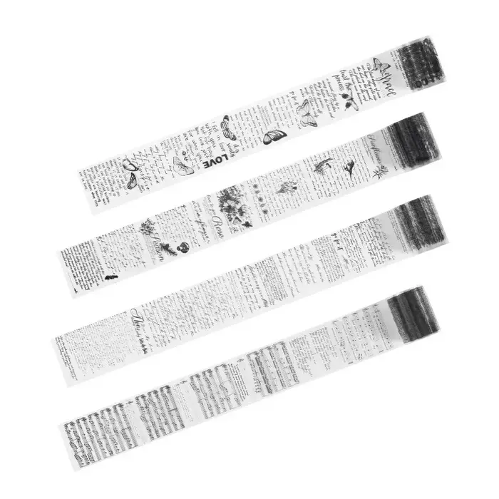 Journamm 50mm * 3m lettres Vintage bandes PET bricolage Scrapbooking planificateurs décor Journal indésirable étanche