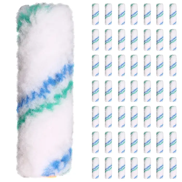 100PCS 4 pouces 100Mm professionnel mur peinture rouleau ensemble Mini