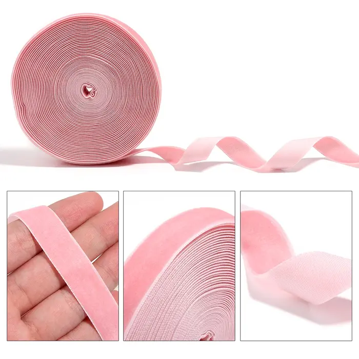 Rouleau de rubans en velours de couleur