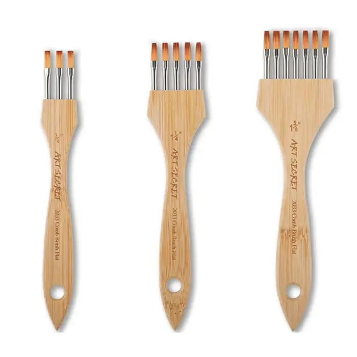 Pinceau de peinture multi-dents rond/plat