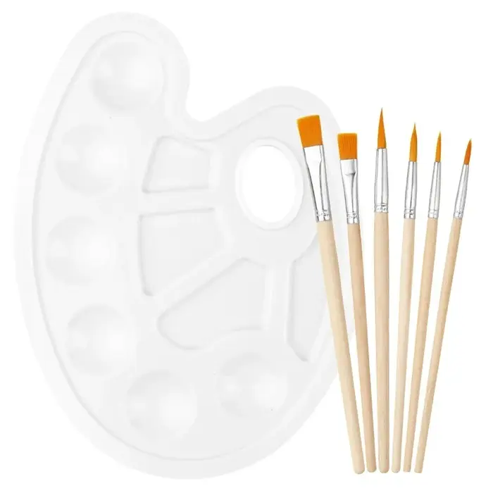 Palette en plastique blanc 1 pièce/7 pièces