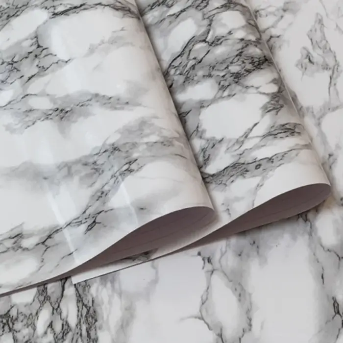 Papier peint auto-adhésif imperméable pour la décoration de cuisine, résistant à l'huile et facile d