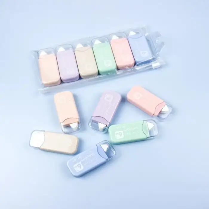 6pcs Rouleur bande adhésif repositionnable 6 mmx6m rouleau adhésif pour carte scrapbooking artisanal