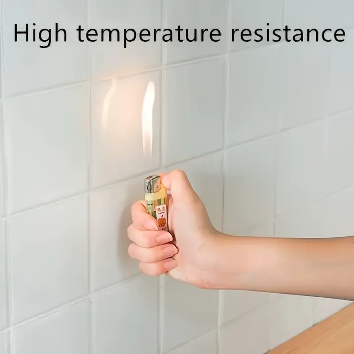 1 rouleau de film de protection mural à adhérence électrostatique transparente – Pour la cuisine