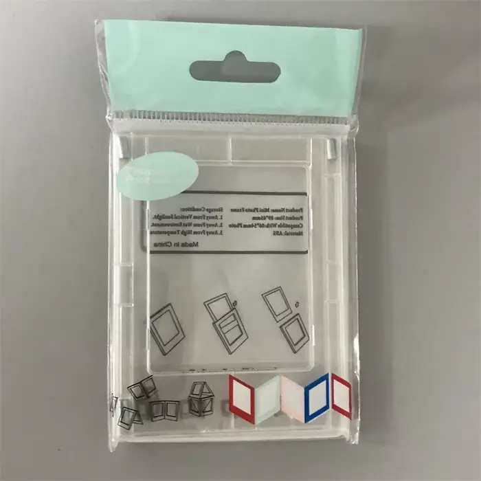 Cadre Photo de Testeur Minimaliste de 3 Pouces, avec Carte Acrylique Transparente Magnétique, Adapté