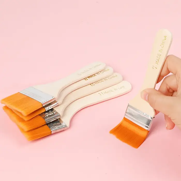 Pinceau de peinture à l'huile en nylon n ° 1-12