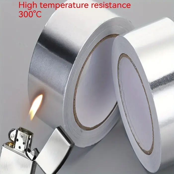 Ruban adhésif en aluminium - Résistant aux hautes températures et imperméable - Autocollants anti-graisse pour cuisine - Scellage des interstices aux bords