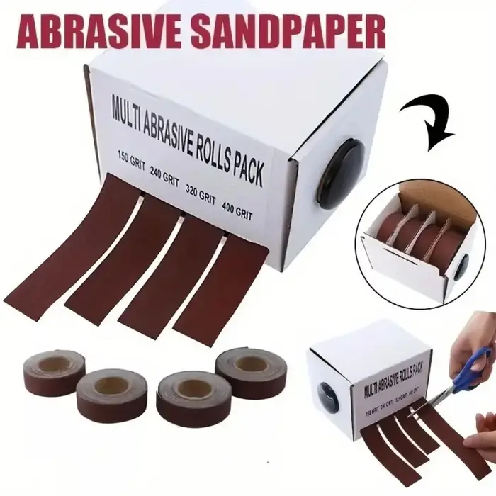 4/5/6 rouleaux de toile abrasive diamantée de grain 80/150/240/320/400/600