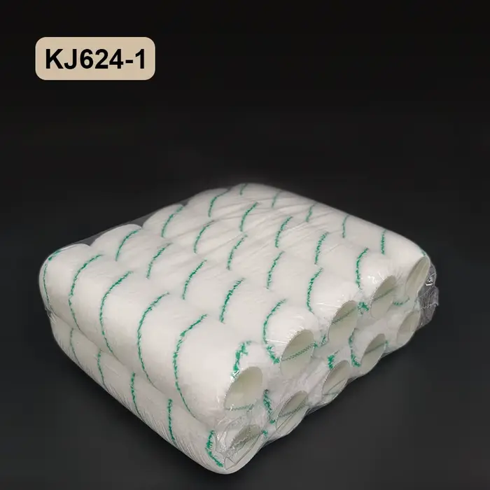 10 rouleaux de peinture en microfibre tissée de 9 pouces x 1,5' avec poils moyens