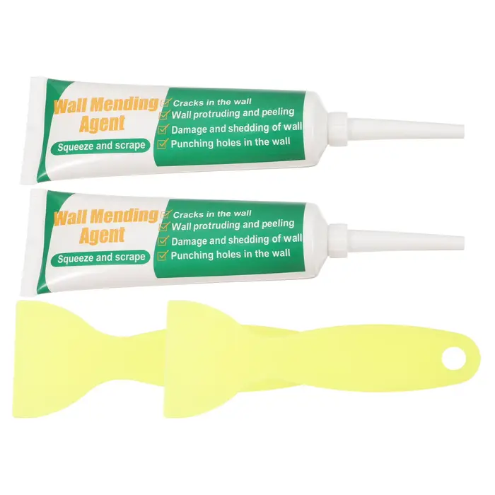 2 ensembles de pâte de réparation murale avec grattoir, crème de réparation imperméable pour fissure