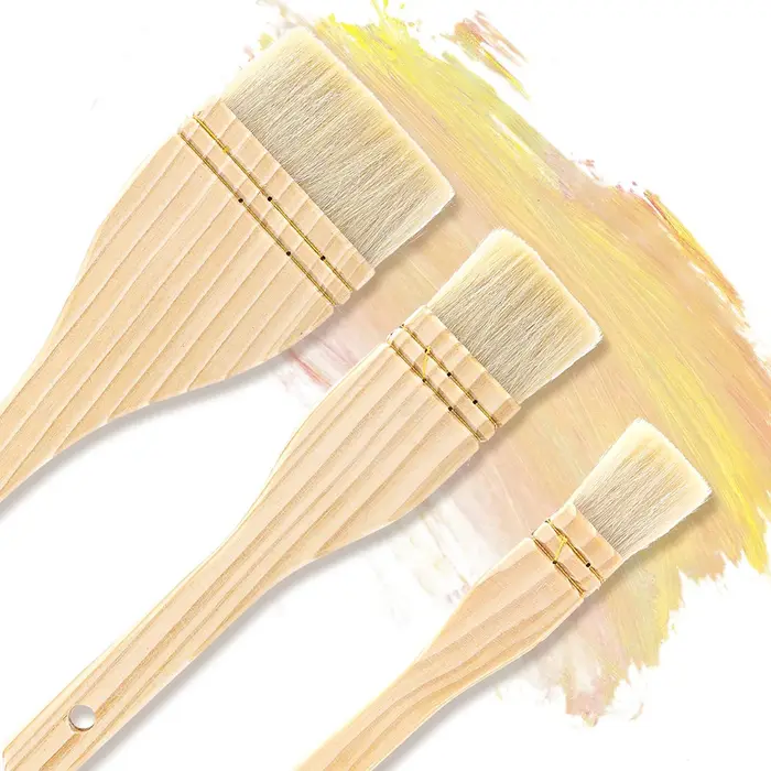 1/3 pièces pinceaux de peinture plats pour artiste