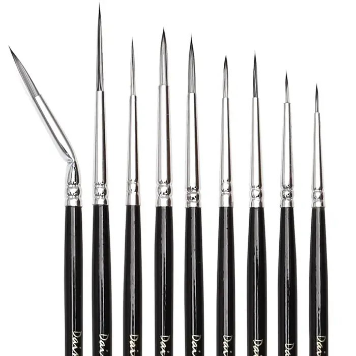 Dainayw Ensemble de pinceaux à peinture à détails fins – 9