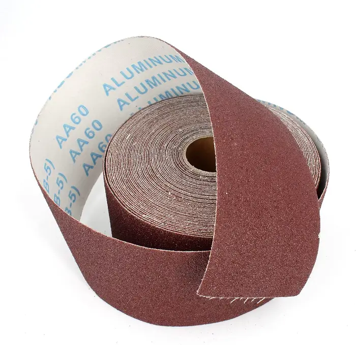 Rouleaux de papier abrasif en oxyde d'aluminium de 9,5 cm/3,9 pouces de large, grain 60-600, adaptés