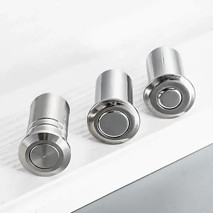 Couvercle de boulon de porte en acier inoxydable