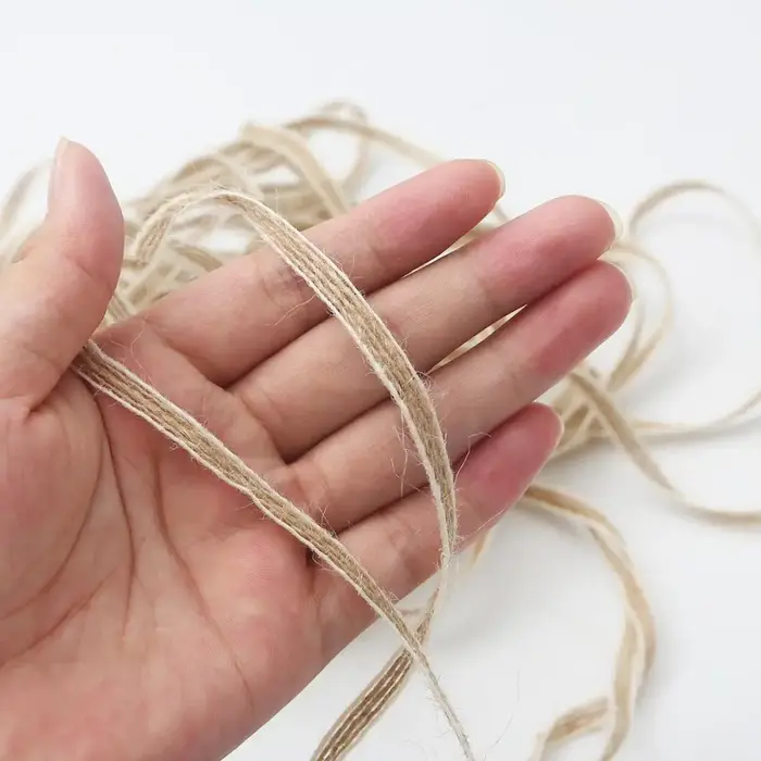Ruban hessien en toile de Jute Vintage 10M/100M