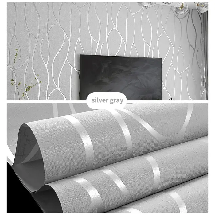 Papier peint à texture géométrique moderne, papier peint rayé pour chambre à coucher, salon, canapé, murs de télévision, décoration murale, papier peint pour la maison, Papel De Parede