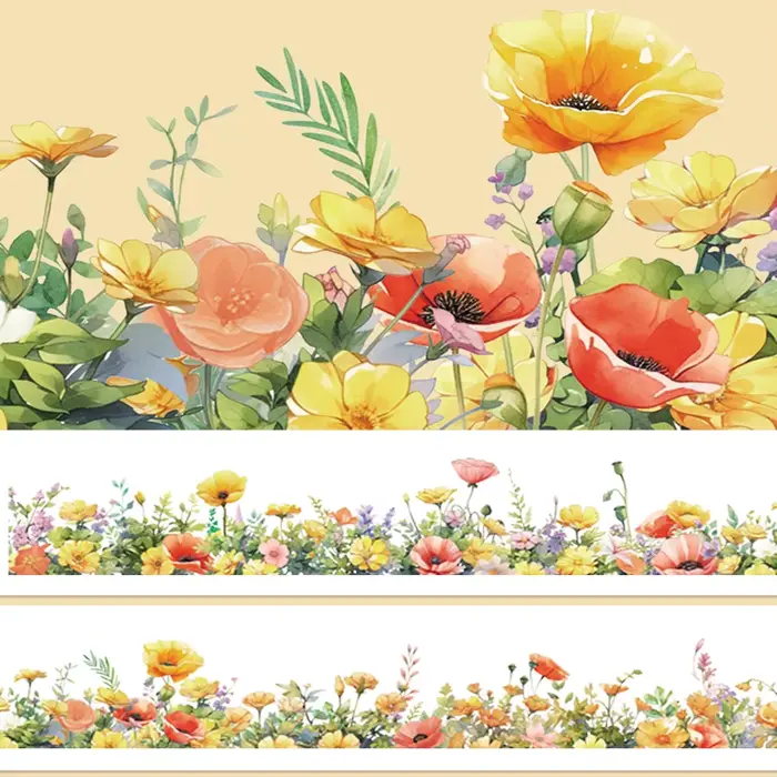 Rouleau de ruban adhésif Rose jaune PET