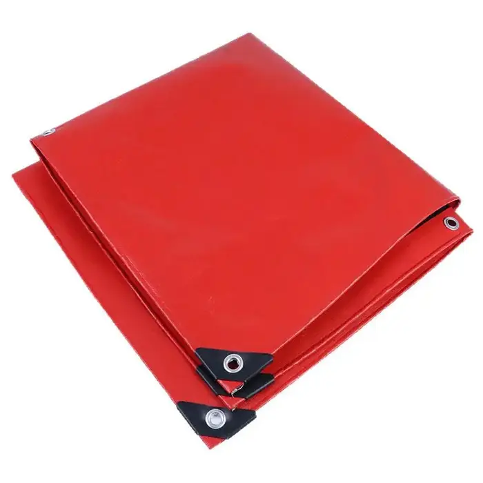 Bâche en toile rouge épaissie 220g